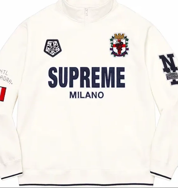 Milan and L Half XL Hoodie Pullover 22FW Zip Zip M Black White Milano S Half 0901